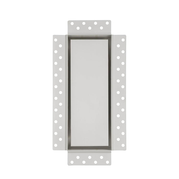 DJC Supply Trimless Flush Mount HVAC Register, White Paintable Steel, Plaster-in Installation, Air Supply and Return Vent, Upgrade Your Space !