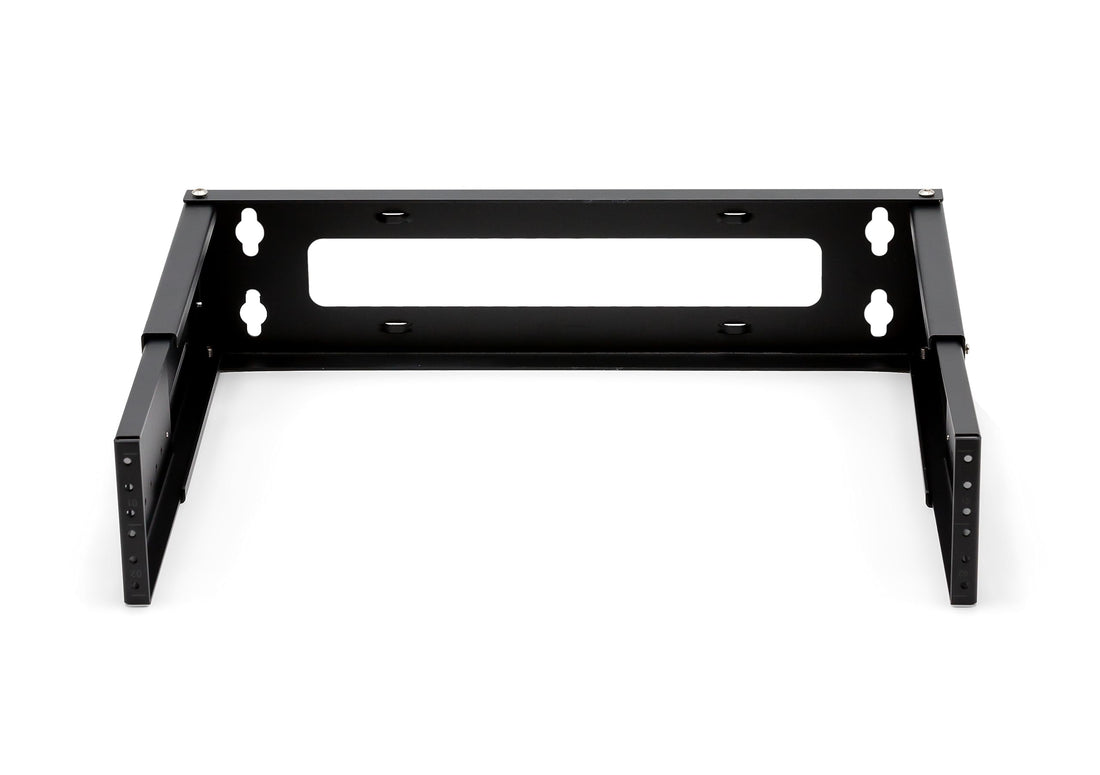 Ares Vision 6U Patch Panel Bracket Wall Mount Rack for 19” Networking Equipment, Expandable Depth 9.5” to 15.5”, Rack Mount, 60lbs Capacity, Perfect for Servers, Sound & Security Equipment!