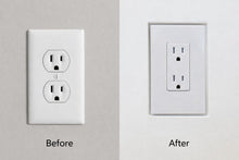 DJC Supply Trimless recessed Plaster-in Receptacle Frame Mount, Rolled Steel Satin White Powder Coat Finish, Ultra Modern Seamless Look. Upgrade Your Space!