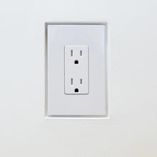 DJC Supply Trimless recessed Plaster-in Receptacle Frame Mount, Rolled Steel Satin White Powder Coat Finish, Ultra Modern Seamless Look. Upgrade Your Space!