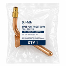 Brass PEX-B Stub Out Fitting, Lead-Free Brass PEX Crimp Stub Out for Potable Water Lines, Residential Plumbing Rough-In, Compatible with PEX-B Tubing, Crimp or Clamp Connection