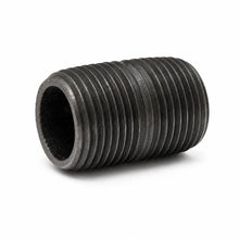 DJC Supply Black Iron Malleable/Black Steel Pipe Nipples, NPT Threaded Black Pipe