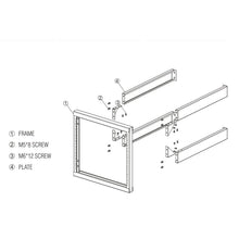 Ares Vision 9U Steel Wall Mount, Open Air Frame,19" Wide Server Equipment Rack