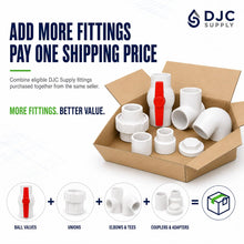 DJC Supply PVC Schedule 40 Ball Valves, Slip x Slip, White