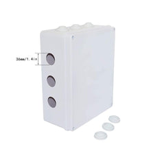 DJC Supply Co. 4" x 4" x 2.75" PVC Waterproof Plastic Junction Conduit Box with Pre Molded 3/4" & 1" Conduit Holes