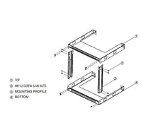 Ares Vision 9U Steel Wall Mount, Open Air Frame,19" Wide Server Equipment Rack