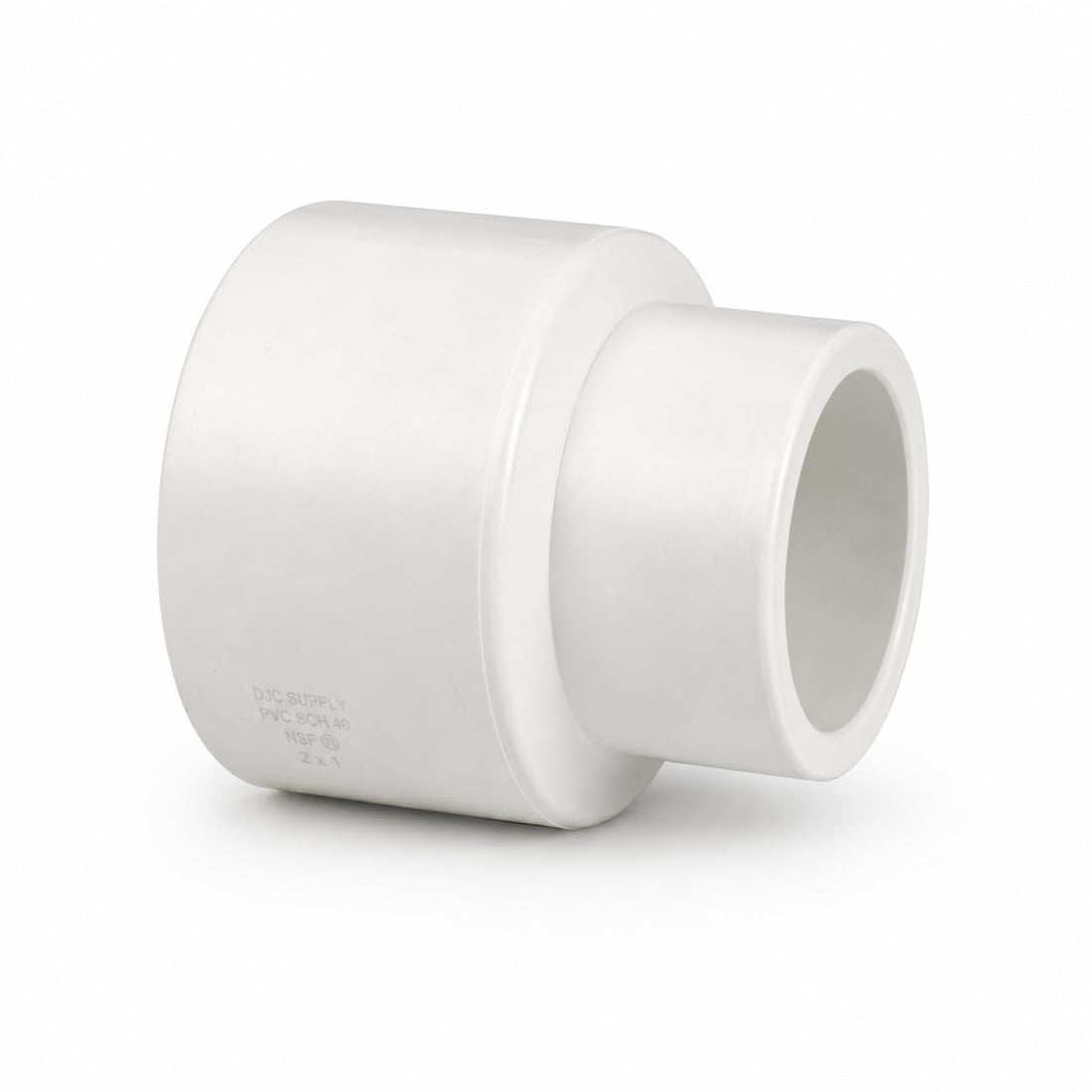 DJC Supply PVC Schedule 40 Reducer Couplings White Water Supply Fittings