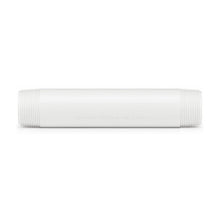 DJC Supply Schedule 40 PVC Threaded Pipe Nipples, White, Male NPT Both Ends