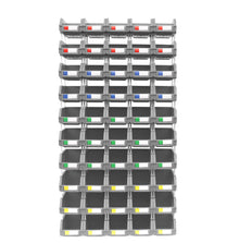 DJC Supply Heavy duty thermoplastic storage bin organizer, Stackable, Hangable, Side-connect (GREY (8 PACK), SMALL 3.9" X 6.3" X 2.9")