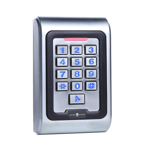 Ares Vision Standalone Access Control Keypad & Reader, Back-lit Keys, Waterproof & Vandal Proof