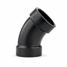 DJC Supply ABS DWV Elbows, 45 Degree, Long Sweep 1/4 Bend 90 Degree, and 90 Degree Vent Turns, Black Fittings