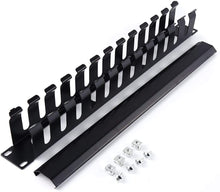 Ares Vision 1U 19" Horizontal Rack Mount Cable Manager & Organizer