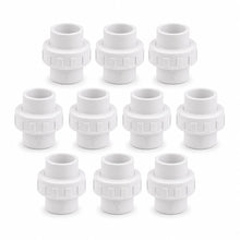 DJC Supply PVC Schedule 40 Unions, Slip x Slip, White