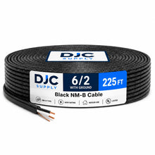 DJC Supply 8/2 Copper Building Wire with Ground, 8 AWG 2 Conductor Cable for 240V Circuits, Indoor Electrical Wire for Appliances, Heaters, A/C Units & Equipment, [25/75/225] FT