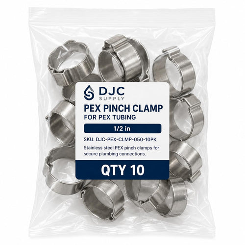 DJC Supply PEX-B Stainless Steel Pinch Clamp Rings