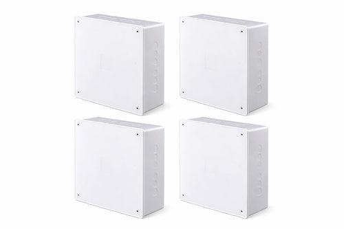 DJC Supply Co. Weather & Dust Proof PVC Plastic Junction Conduit Box 3/4" & 1" Holes