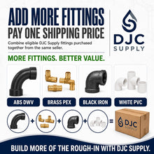 DJC Supply PVC Schedule 40 Elbows, 45 Degree, White