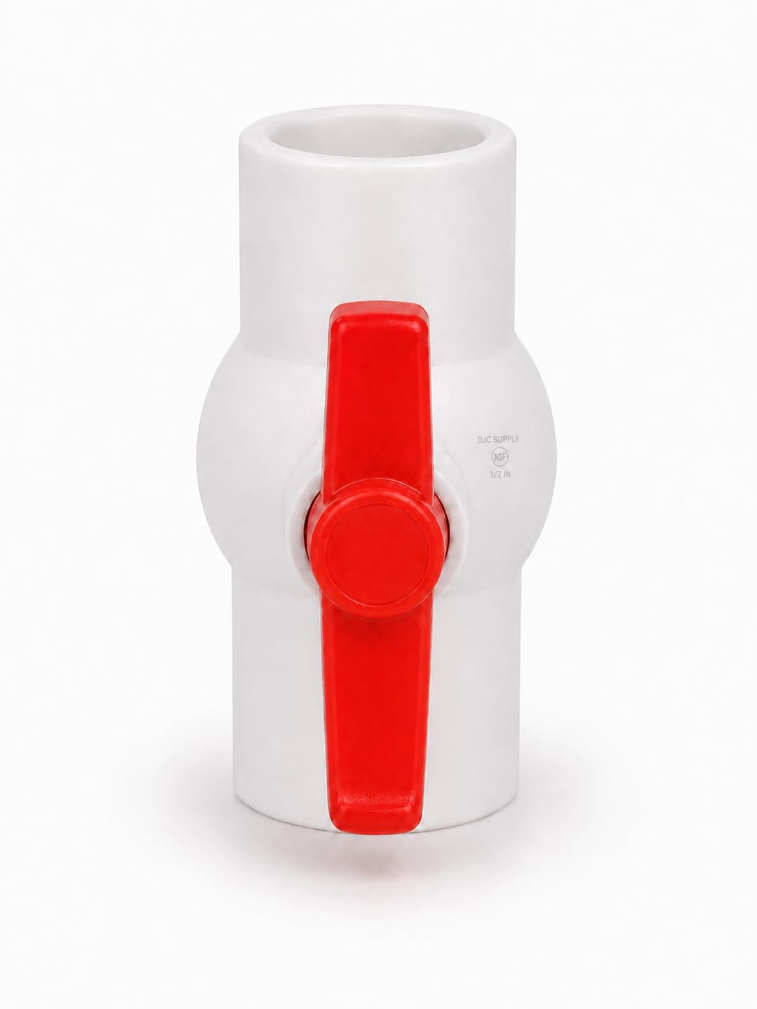 DJC Supply PVC Schedule 40 Ball Valves, Slip x Slip, White