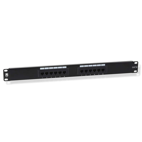 Ares Vision Cat6 UTP 24 Port Patch Panel for 19" Server Racks 1U
