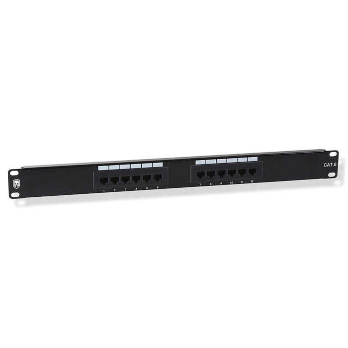 Ares Vision Cat6 UTP 24 Port Patch Panel for 19" Server Racks 1U