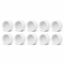 DJC Supply Schedule 40 PVC Slip Caps & Male NPT Plugs, White