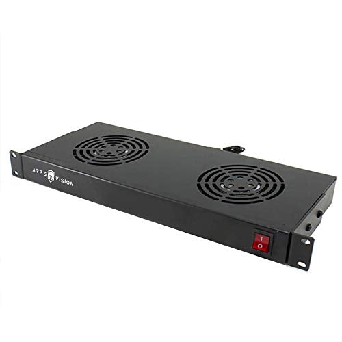 Ares Vision Dual Cooling Fans for 19'' Wide Standard Server Cabinet/Rack