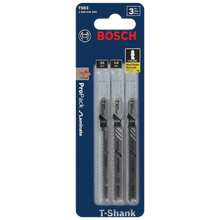 BOSCH T503 3 pc. Hardwood/Laminate Flooring T-Shank Jig Saw Blade Set
