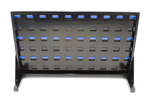 DJC Supply Heavy Duty Storage Bin Set & Steel Panel for Hanging Bin, Bench Mountable Steel Rolled Panel, 15 Bins included, Great for organzing Tools, Parts, and More.