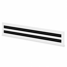 DJC Supply Linear Slot Diffuser Register Cover Only, 1, 2 or 3 Slot, 12 to 48 in, White Steel HVAC Ceiling or Wall Vent, Plenum Box Sold Separately