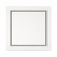 DJC Supply Trimless Plaster-In HVAC Registers, White Steel