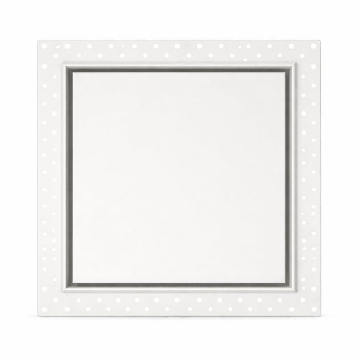 DJC Supply Trimless Flush Mount HVAC Register, White Paintable Steel, Plaster-in Installation, Air Supply and Return Vent, Upgrade Your Space !