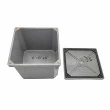 DJC Supply Non-Metallic Underground Terminal Junction Box – Gray, Watertight Seal – PJB Plastic/Fiberglass Blend