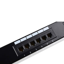 Ares Vision Cat6 UTP 24 Port Patch Panel for 19" Server Racks 1U