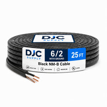 DJC Supply 8/2 Copper Building Wire with Ground, 8 AWG 2 Conductor Cable for 240V Circuits, Indoor Electrical Wire for Appliances, Heaters, A/C Units & Equipment, [25/75/225] FT