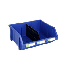 DJC Supply Extra Large Stackable Storage Bins 2 Pack – 16.5" x 14.5" x 6.9" Heavy Duty Organizer, Hangable & Side-Connect Design for Garage, Tools, Parts, Warehouse & Home Storage