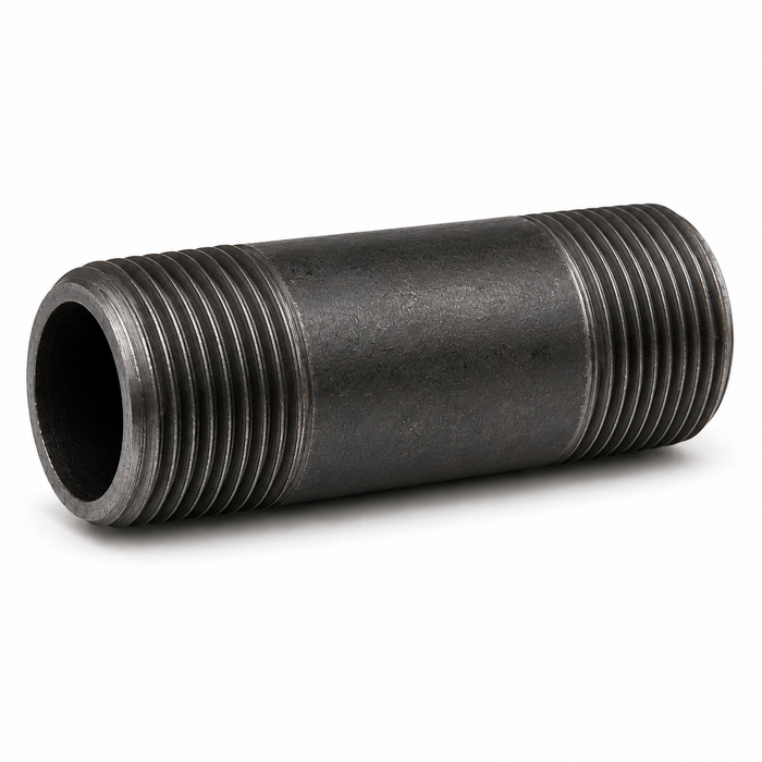 DJC Supply 3/4" Black Iron Malleable/Black Steel Pipe Nipples, NPT Threaded Black Pipe (Copy)