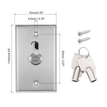 Ares Vision Door Release Entry & Exit Button NO/NC/COM Sensor Switch w LED Indicator for Access Control Maglocks & security doors. Aluminum, commercial & resedential use.