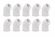 DJC Supply PVC Schedule 40 Elbows, 90 and 45 Degree, White