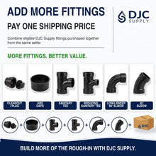 DJC Supply ABS DWV Caps, Black Drain Waste Vent Fittings