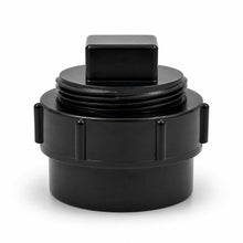 DJC Supply ABS DWV Cleanout Adapters with Plugs, Black - 4 Inch, 1