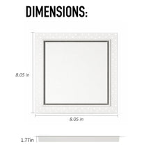 DJC Supply Trimless Flush Mount HVAC Register, White Paintable Steel, Plaster-in Installation, Air Supply and Return Vent, Upgrade Your Space !