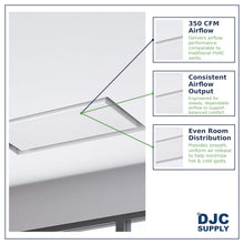 DJC Supply Trimless Flush Mount HVAC Register, White Paintable Steel, Plaster-in Installation, Air Supply and Return Vent, Upgrade Your Space !