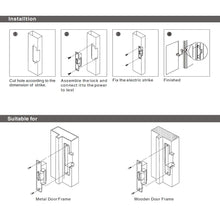 Ares Vision 12V Stainless Steel Adjustable Latch Electric Strike 500KG Holding Force, Fail Safe NC