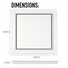 DJC Supply Trimless Plaster-In HVAC Registers, White Steel