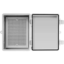 DJC Supply Co. ABS Waterproof IP67 Hinged Electronics Box with Mounting Plate, Bracket