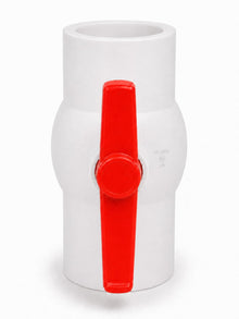 DJC Supply PVC Schedule 40 Ball Valves, Slip x Slip, White