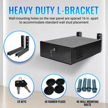 Ares Vision Heavy Duty L-Bracket for 15",18" & 21" DVR/PC Security Lock boxes 16 Gauge Steel, extra heavy duty construction