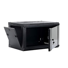 Ares Vision 6U Steel Wall Mount Cabinet,19" Wide Server Equipment Rack, Built in Shelf & Cooling Fan